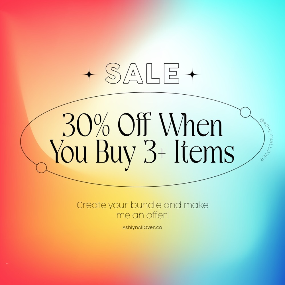 30% OFF ON 3+ ITEMS